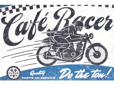 Cafe Racer 】ブリキ看板 - GG STYLE MARKET -