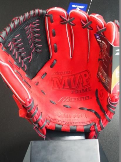 通販でクリスマス MVP ミズノ MIZUNO ○USA Prime 内 赤黒○硬式野球グローブ SE3 グローブ
