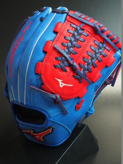 ○USA MIZUNO ミズノ MVP Prime SE3 青赤○硬式野球グローブ 内野手用