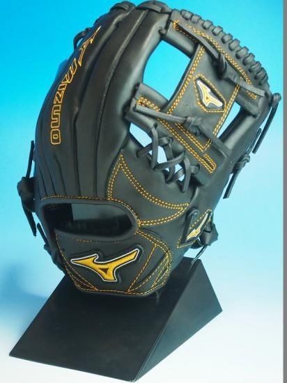 ○USA MIZUNO ミズノ MVP Prime 黒○硬式野球グローブ 内野手用遊撃手 