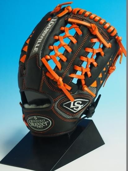 ○Louisville Slugger ルイスビルスラッガー HD9○黒灰オレンジ 右投 ...