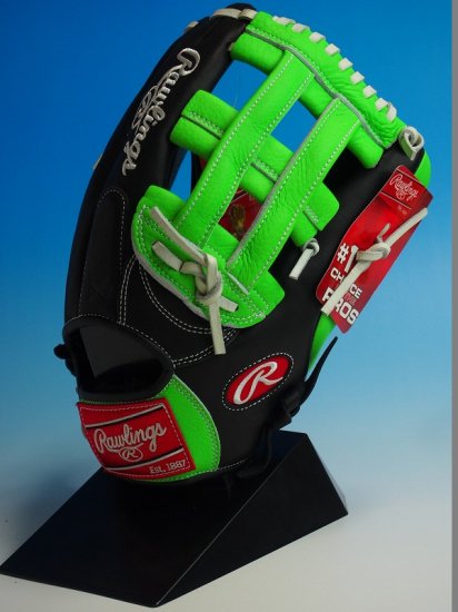 ○USA Rawlings ローリングスGamer XLE GXLE127NGW 黒×黄緑○硬式 外