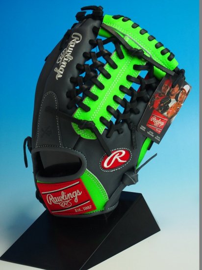 ○USA Rawlings ローリングスGamer XLE G175GNG グレー×黄緑○硬式 内