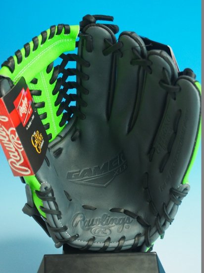 ○USA Rawlings ローリングスGamer XLE G175GNG グレー×黄緑○硬式 内