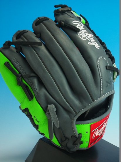 ○USA Rawlings ローリングスGamer XLE G175GNG グレー×黄緑○硬式 内