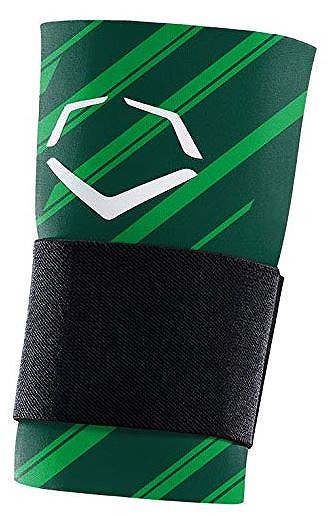 ○EvoShield エボシールド○リストガード ストラップ付○緑 ストライプ