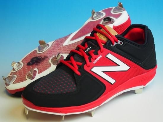 New Balance 野球スパイク レッドL30000TR6 ○New Balance ニューバランス L3000v3○野球スパイク金具メタル○黒赤