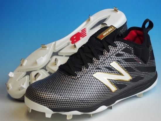 ○New Balance ニューバランス L406v1○野球スパイク金具メタル○黒 ローカット○ワイズ 2E  日本サイズとほぼ同じ○ベロ本体一体型○アメリカ輸入 - アメリカ輸入野球用品専門店NEBARU