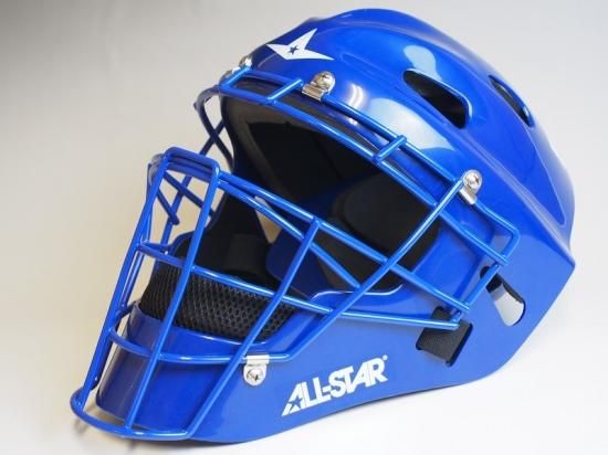 ●All Star オールスター Player's 青●硬式用ホッケー型キャッチャーマスク●ヘルメット一体型●アメリカ輸入 -  アメリカ輸入野球用品専門店NEBARU