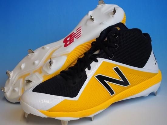 ○New Balance ニューバランス M4040v4○野球スパイク金具メタル○黄色