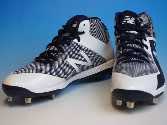 ○New Balance ニューバランス M4040v4○野球スパイク金具メタル○紺白