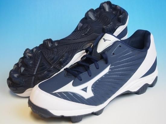 ●USA Mizuno ミズノ●9-Spike Advanced Franchise 9●野球スパイク ポイント●紺白 ローカット●アメリカ輸入 -  アメリカ輸入野球用品専門店NEBARU