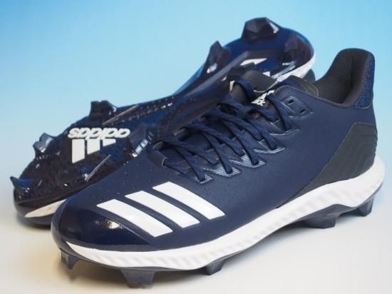 ○adidas アディダス Icon Bounce TPU○野球スパイク ポイント○紺 