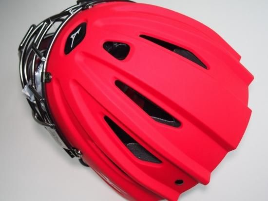 ミズノ キャッチャーマスク 赤　硬式用　サムライ ○USAミズノSamurai ニューエディション○硬式用 キャッチャー