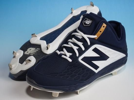 ○New Balance ニューバランス L3000v4○野球スパイク金具メタル○紺