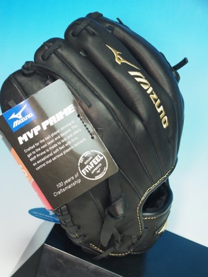 ○USA Mizuno MVP PRIME ミズノ 黒○硬式 内野手用Hウェブ 11.25インチ 