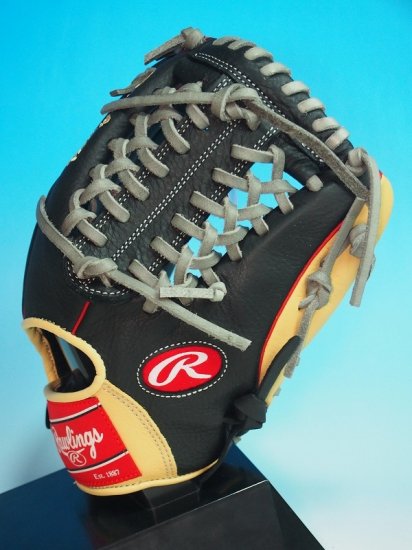 ○USA Rawlings ローリングス RCS○内野手用 Tウェブ○黒×キャメル