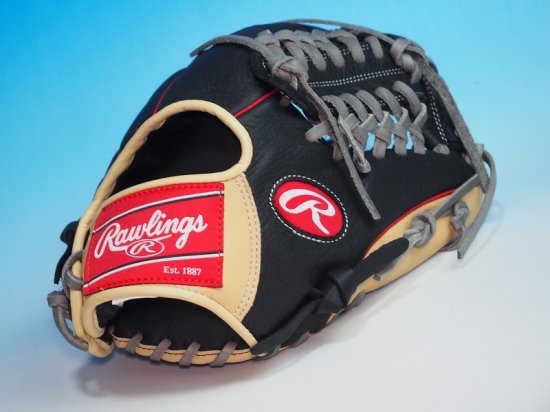 ○USA Rawlings ローリングス RCS○内野手用 Tウェブ○黒×キャメル