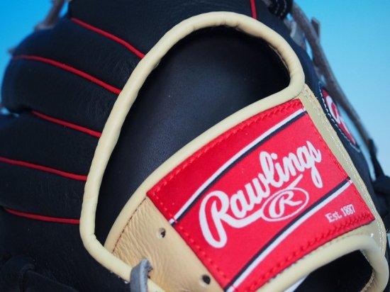 ○USA Rawlings ローリングス RCS○内野手用 Tウェブ○黒×キャメル