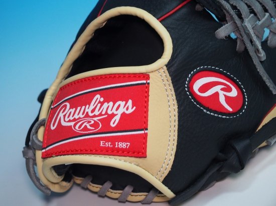 ○USA Rawlings ローリングス RCS○内野手用 Tウェブ○黒×キャメル