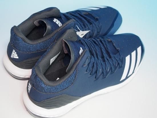 ○adidas アディダス Icon Bounce○野球スパイク 金具メタル○紺