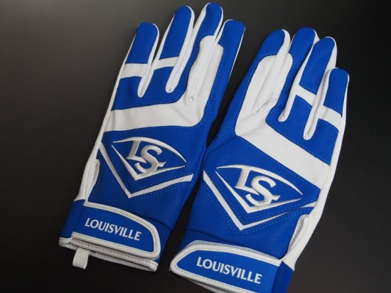 ○Louisville Slugger ルイスビル スラッガー Genuine○バッティンググローブ両手○青白○アメリカ輸入 - アメリカ輸入 野球用品専門店NEBARU