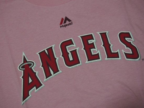 ○大谷翔平選手Ｔシャツ○Majestic マジェスティック○エンゼルス サイズＳ○前面 ANGELS 背中面 背番号17 OHTANI○ピンク メンズ  国内仕入れ - アメリカ輸入野球用品専門店NEBARU