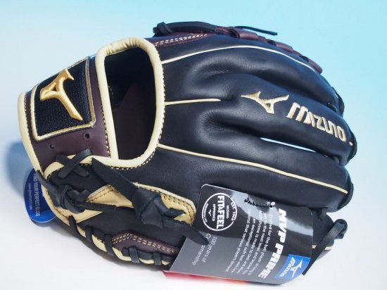 ○USA MIZUNO MVP PRIME ミズノ○硬式 内野手用グローブTUウェブ 黒×赤茶○左投 11.5インチ 新ロゴ○刺繍商標 アメリカ輸入  - アメリカ輸入野球用品専門店NEBARU