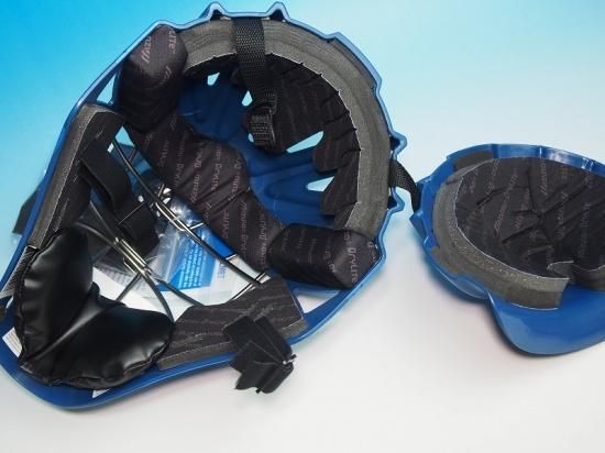 ○USAミズノSamurai Patriot 青○硬式用ホッケー型キャッチャー