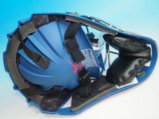 ○USAミズノSamurai Patriot 青○硬式用ホッケー型キャッチャー