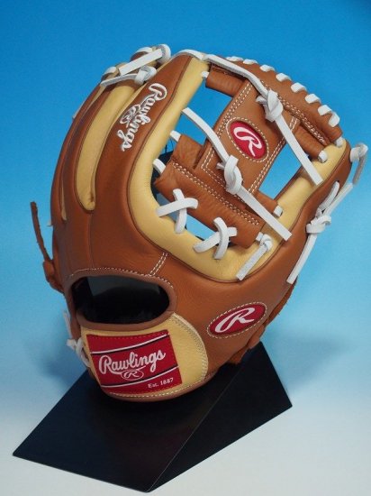 ○軟式向け○USA Rawlings ローリングス SELECT コルクキャメル○内野手用野球グローブＨウェブ 11.5インチ○右投  刺繍商標○アメリカ輸入 - アメリカ輸入野球用品専門店NEBARU