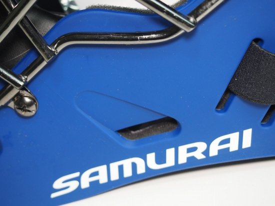 ○USAミズノSamuraiG4青○硬式野球用ホッケー型キャッチャーマスク