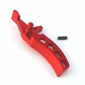 Jefftron Curved CNC trigger for Leviathan-V2 Red