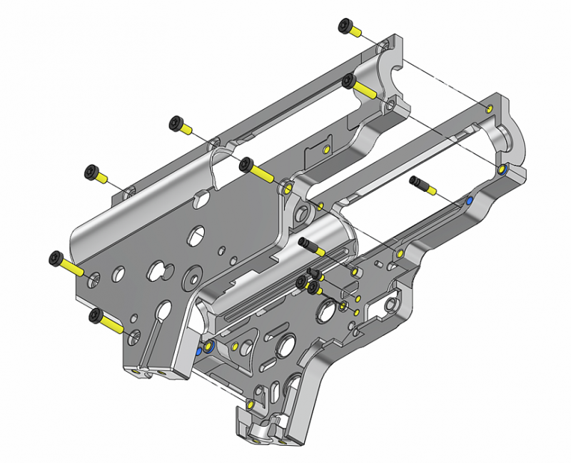 RETRO ARMS CNC Gearbox V2 - QSC (8mm) - G.A.W.ウェブショップ