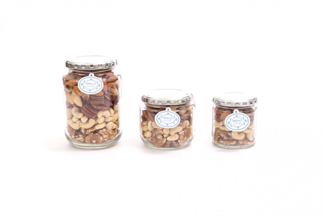 Maharaja Raw Nuts Assortment Glass Jar Series