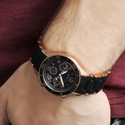マークジェイコブス メンズ腕時計/ロック/MBM2553/ブラック×ブラック