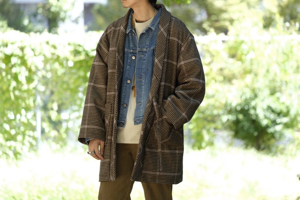 最終値下げ！19AW BIG CHECK NORAGI COAT