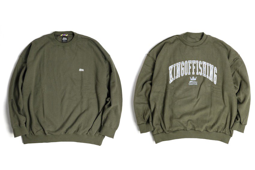 Abu Garcia x is-ness｜アブガルシア イズネス｜BIG REVERSIBLE SWEAT - OLIVE｜公式通販｜RAY COAL｜