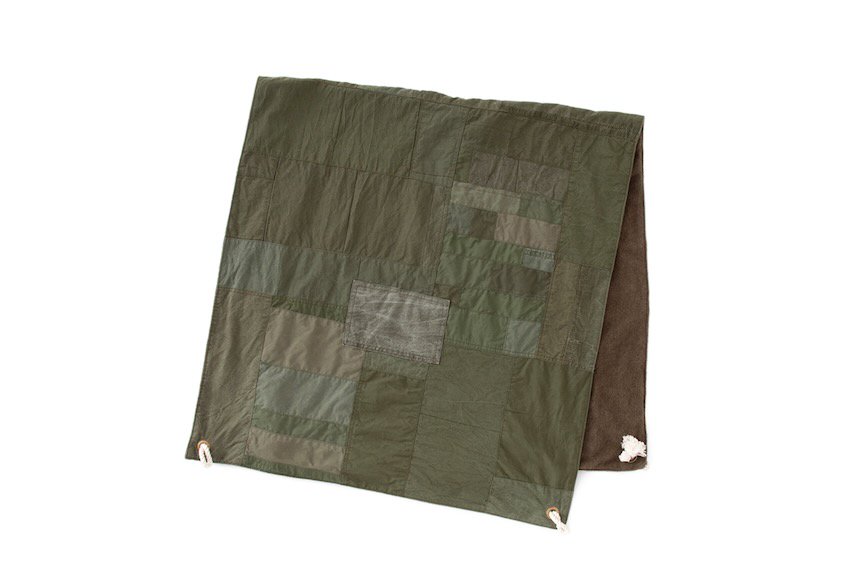 売り日本 hobo ホーボー DAY BLANKET L UPCYCLED US ARMY CLOTH Olive