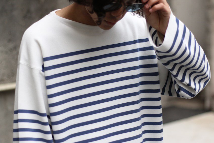 saby｜サバイ｜MILAN RIB BOAT NECK BORDER KNIT｜公式通販｜RAY COAL｜