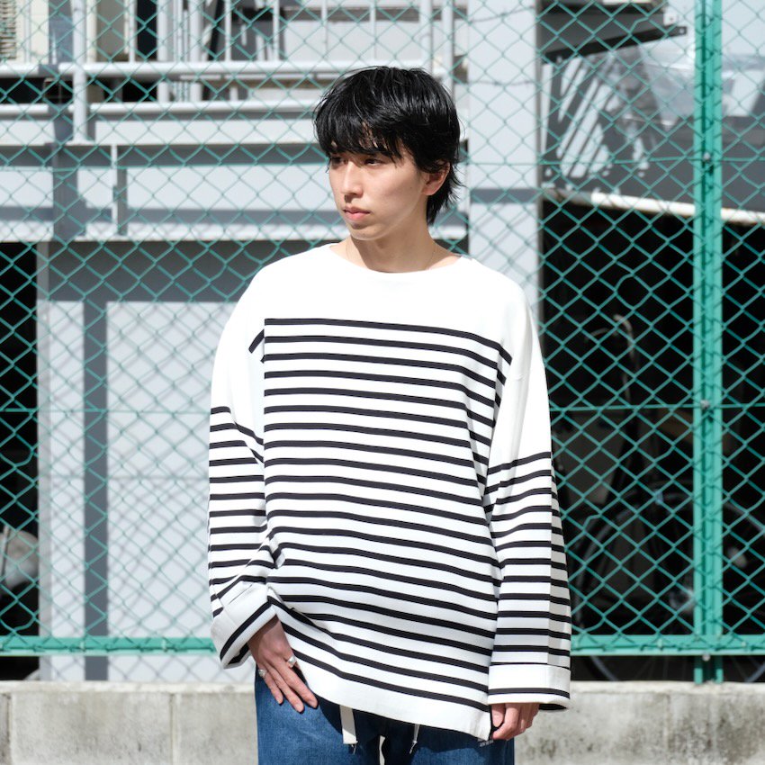 saby｜サバイ｜MILAN RIB BOAT NECK BORDER KNIT｜公式通販｜RAY COAL｜