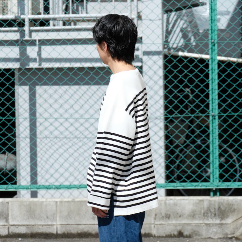 saby｜サバイ｜MILAN RIB BOAT NECK BORDER KNIT｜公式通販｜RAY COAL｜