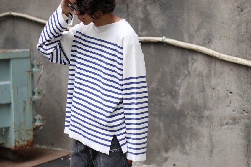 saby｜サバイ｜MILAN RIB BOAT NECK BORDER KNIT｜公式通販｜RAY COAL｜