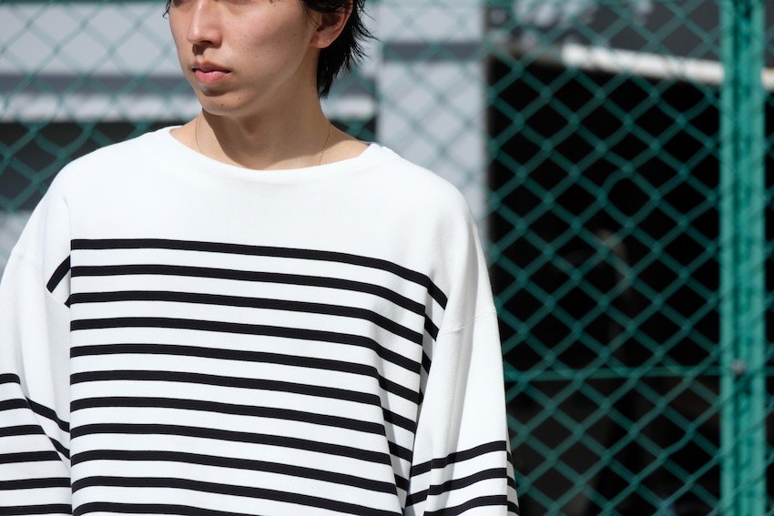 saby｜サバイ｜MILAN RIB BOAT NECK BORDER KNIT｜公式通販｜RAY COAL｜