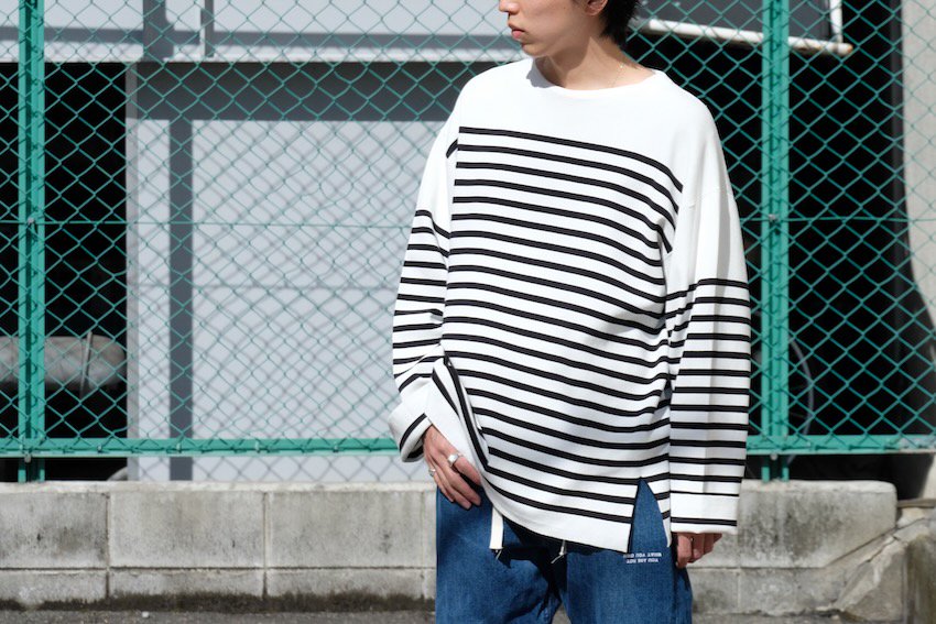 saby｜サバイ｜MILAN RIB BOAT NECK BORDER KNIT｜公式通販｜RAY COAL｜