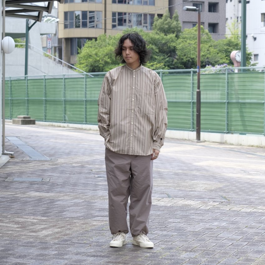 DAIWA PIER39｜ダイワ ピュア39｜TECH BAND COLLAR SHIRTS L/S STRIPE