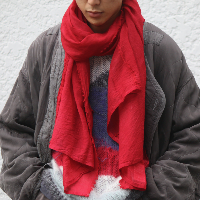 新作グッ 22AW yokosakamoto 小物 wool scarf silk 小物 