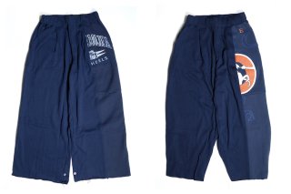<img class='new_mark_img1' src='https://img.shop-pro.jp/img/new/icons6.gif' style='border:none;display:inline;margin:0px;padding:0px;width:auto;' />77circa circa make cutback wide sweat pants - NAVY