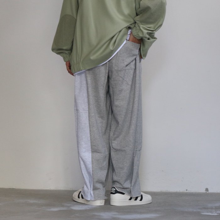 77CIRCA｜77サーカ｜circa make cutback wide sweat pants - GRAY 