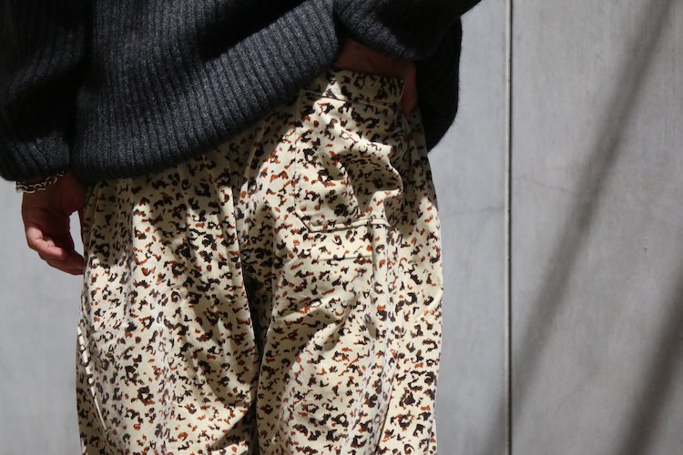 SEVEN BY SEVEN｜セブンバイセブン｜COTTON VEVET COOK PANTS LEOPARD 